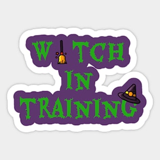 Witch In Training Sticker